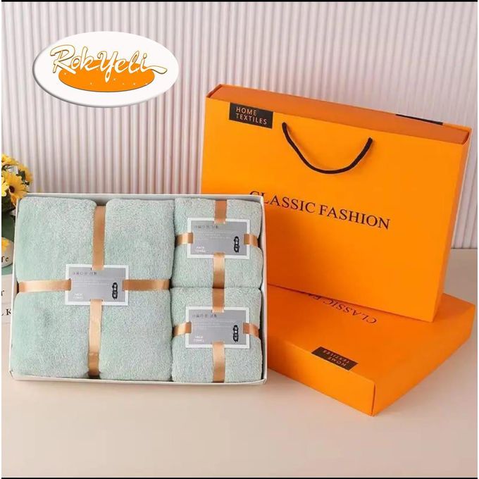 Pack De 3 Serviettes De Bain Douces & Absorbantes – Ensemble Serviettes De Luxe, Grande Serviette + Visage + Main – Confort Luxe & Élégance Quotidienne 