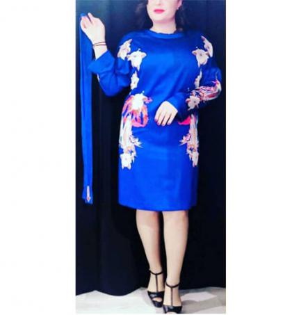 robe-dame-mi-longue-fleurie