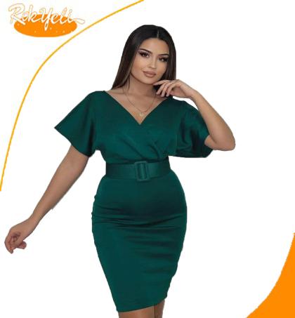 robe-courte---ceinture-a-la-taille