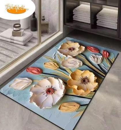 tapis-de-porte-de-douche-&-chambre-décoratif-