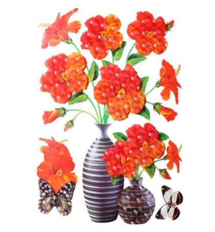 décoration-murale-auto-adhésive-pour-salon-et-bureau-en-3d---pot-de-fleurs