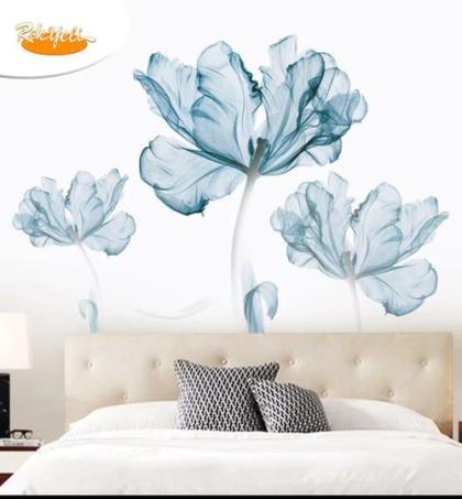 sticker-mural-3d-fleur-artistique-–-décoration-murale-Élégante-pour-chambre-&-salon
