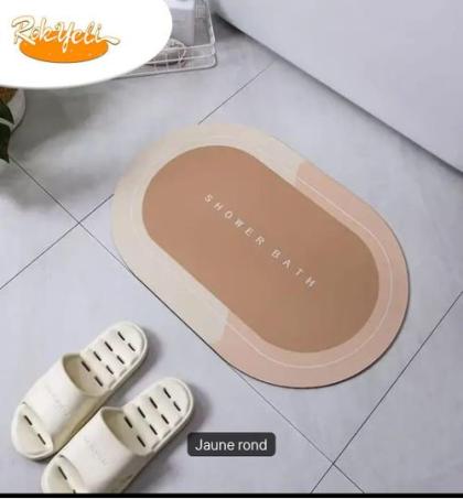 apis-de-bain-super-absorbant,-antidérapant,-tapis-de-bain---marron