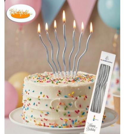 bougies-d’anniversaire-décorative-pour-gâteau-d’anniversaire,-mariage–-lot-de-6-bougies-Élégantes-pour-gâteau-de-fête-&-célébration---gris