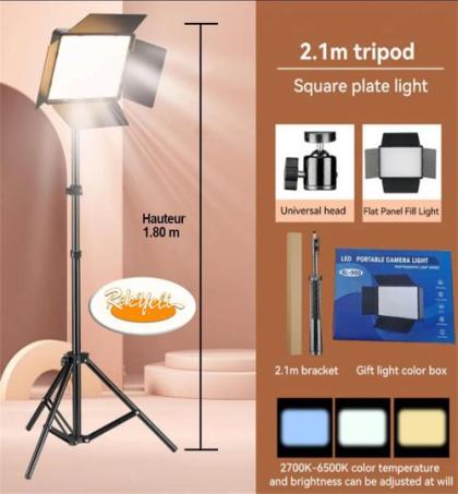 kit-Éclairage-led-professionnel-avec-trépied-1.80m-–-lumière-réglable-2700k-6500k-pour-photo-&-vidéo